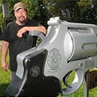 Gun Fanatic Creates .44 Magnum Revolver-Shaped Mailbox