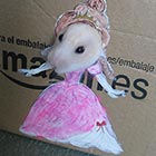 Hamster Dresses Up in Cardboard Cutouts