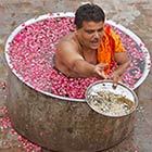 Bizarre Hindu Prayer For Rain In Ahmadabad, India