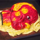 Realistic Human Head Cake