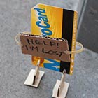 Funny Cardboard Signs Express the Thoughts of Lost Objects