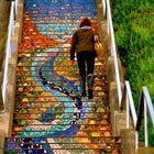 Gorgeous Mosaic Staircase in San Francisco