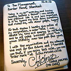 Man Writes Resignation Letter On Cake