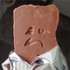 Sad Face Discovered on A Chocolate Bar
