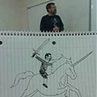 Bored Student Draw Silly Pics of His Professor