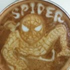 Spider-Man Coffee Art