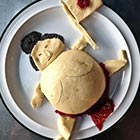 Sumo Wrestler Made Out of Food