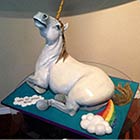 A Unicorn Farting A Rainbow Cake