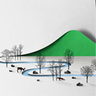 Vertical Landscapes: Paper Landscape Illustrated by Eiko Ojala